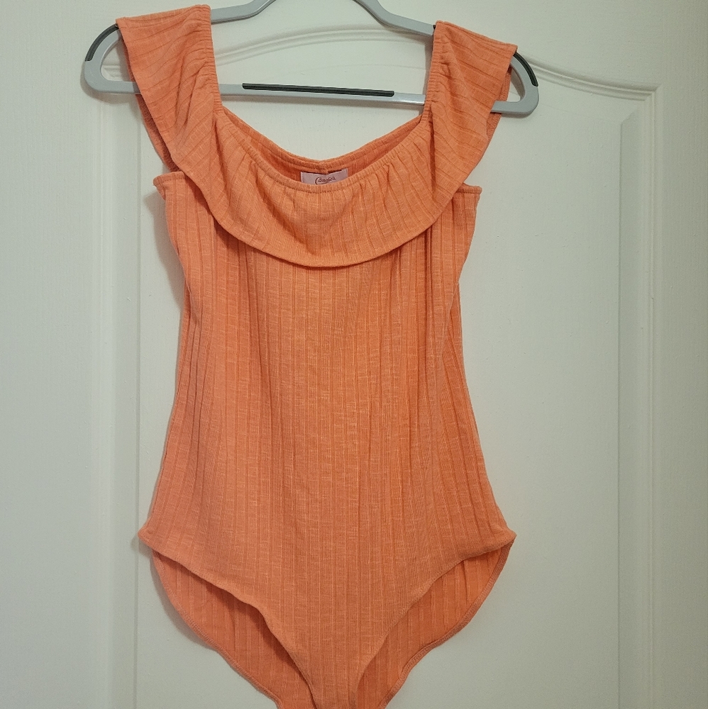 Orange bodysuit
